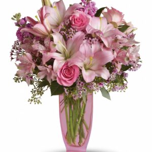 Pink Bouquet with Pink Rosses