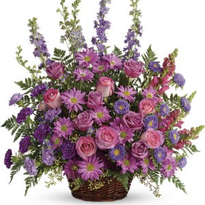Gracious Lavender Basket T235-1A